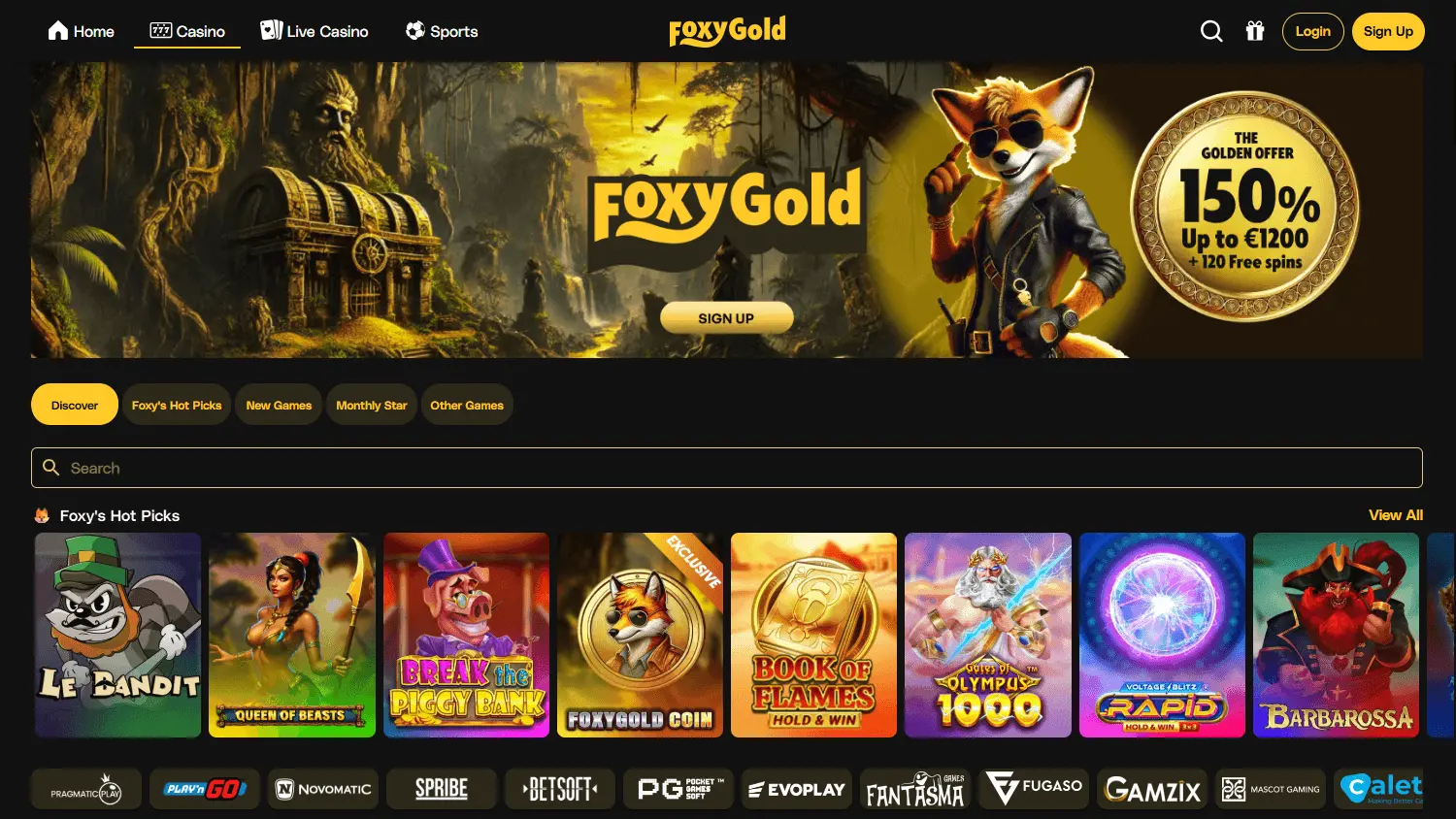 Foxygold Casino – Complete online casino ervaring image 2